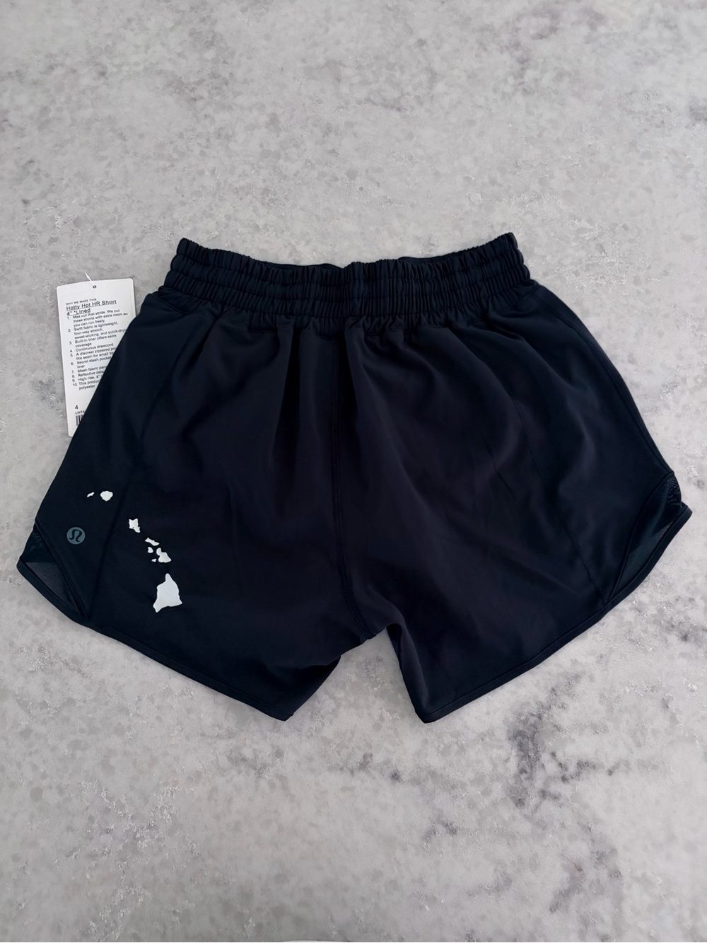 Lululemon Hawaiian Islands Hotty Hot Shorts - Black / Size 4 NWT Rare